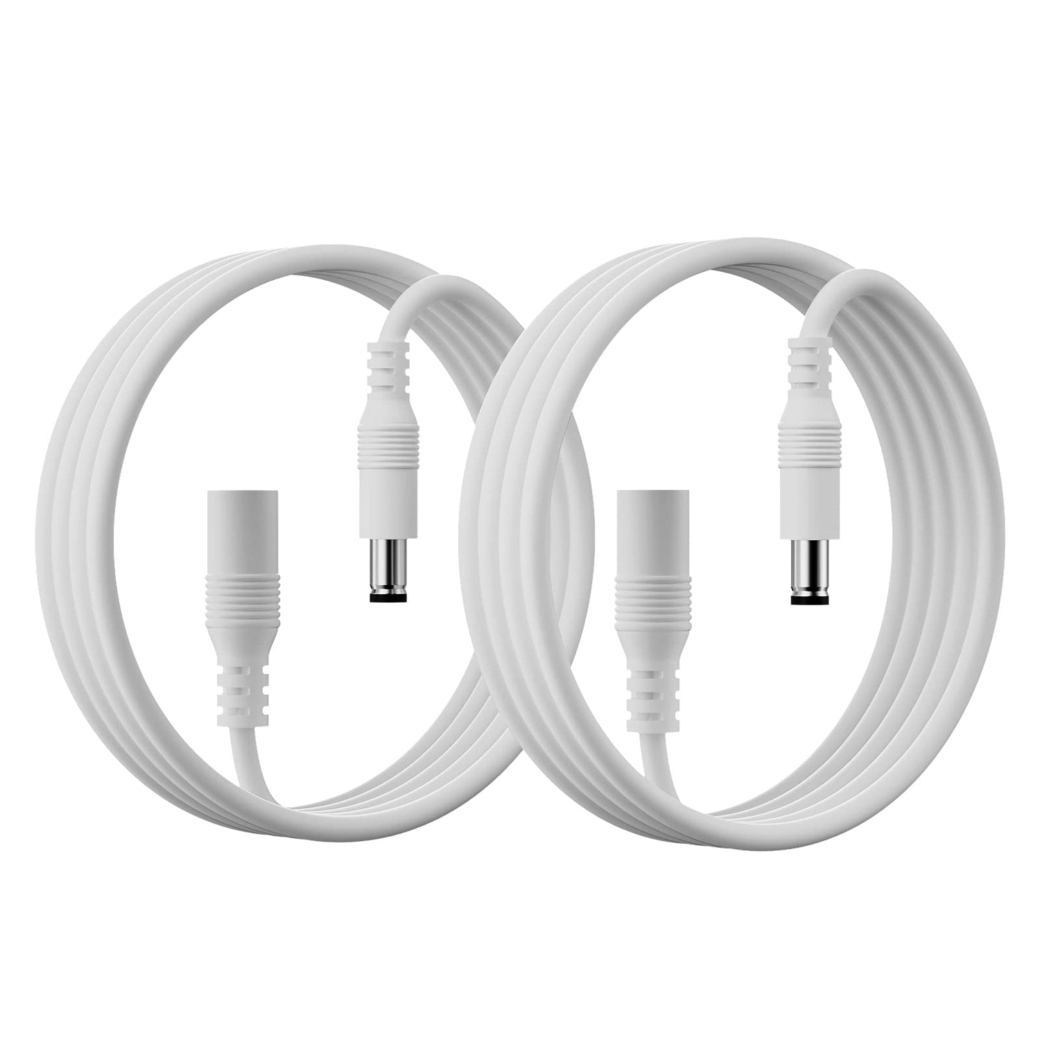PAUTIX 13ft 2-Pack 20AWG Universal DC 24V Extension Cable (5.5mm x 2.1mm)