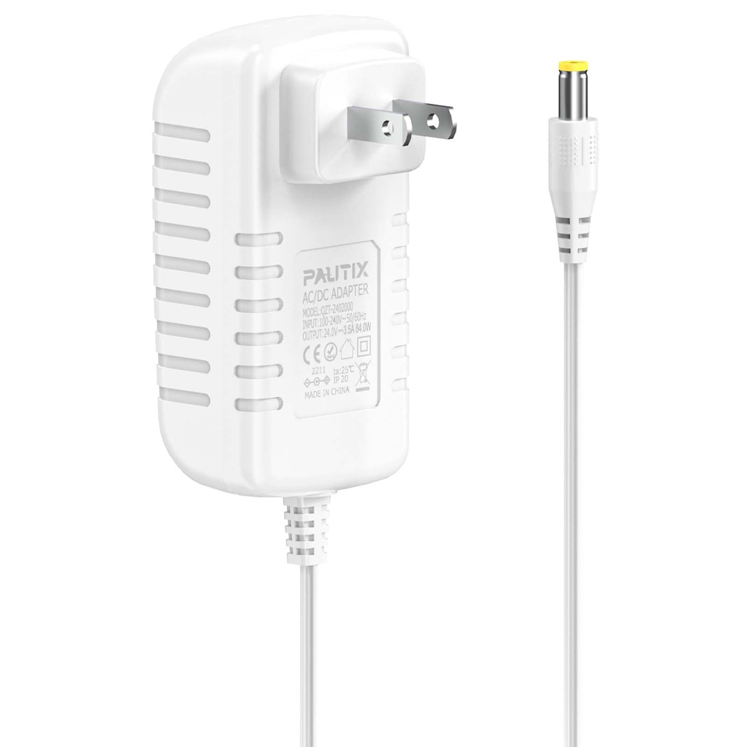 PAUTIX 24V DC Power Supply Adapter 24Volt 3.5A 84W