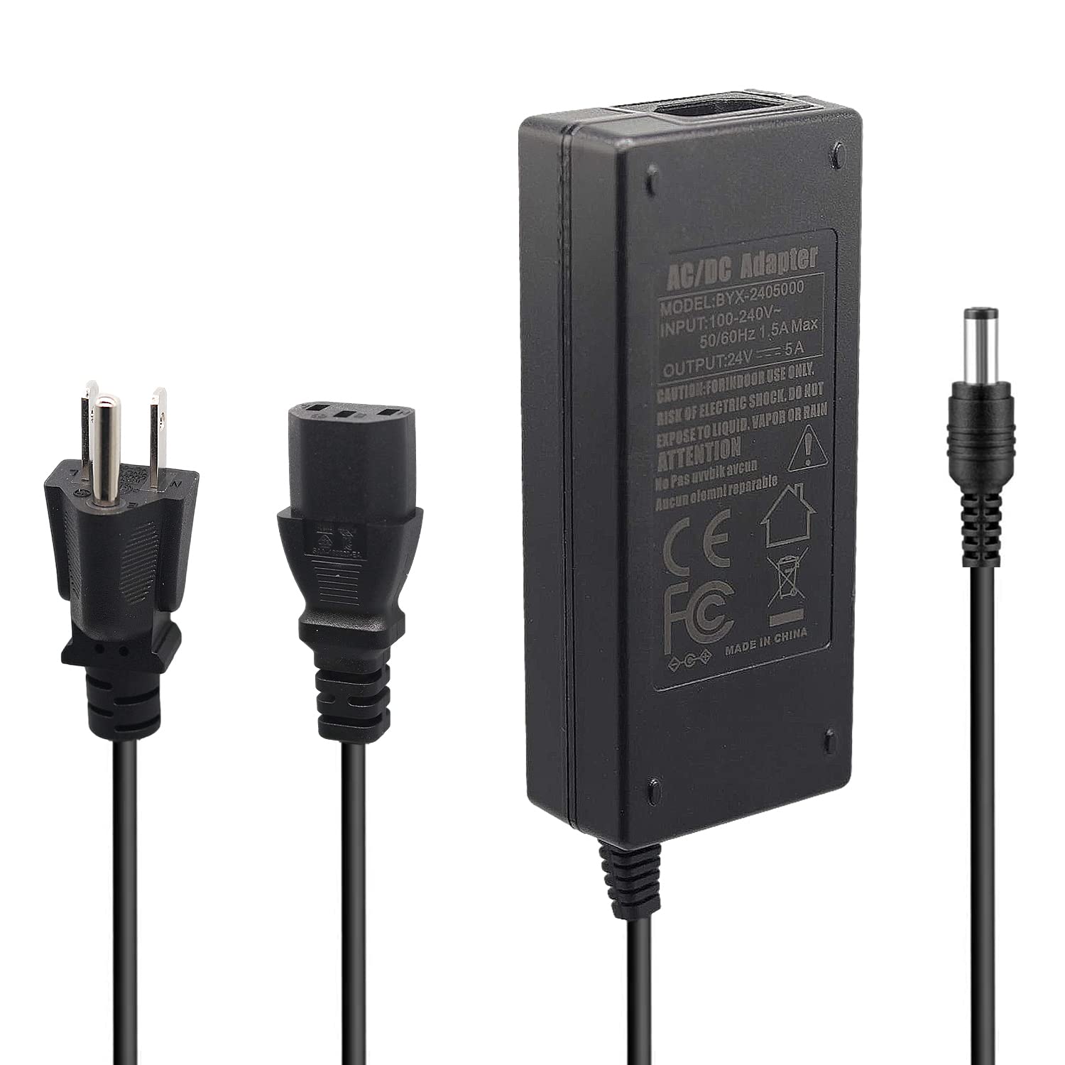 PAUTIX 24V DC Power Supply Adapter 24Volt 5A 120W