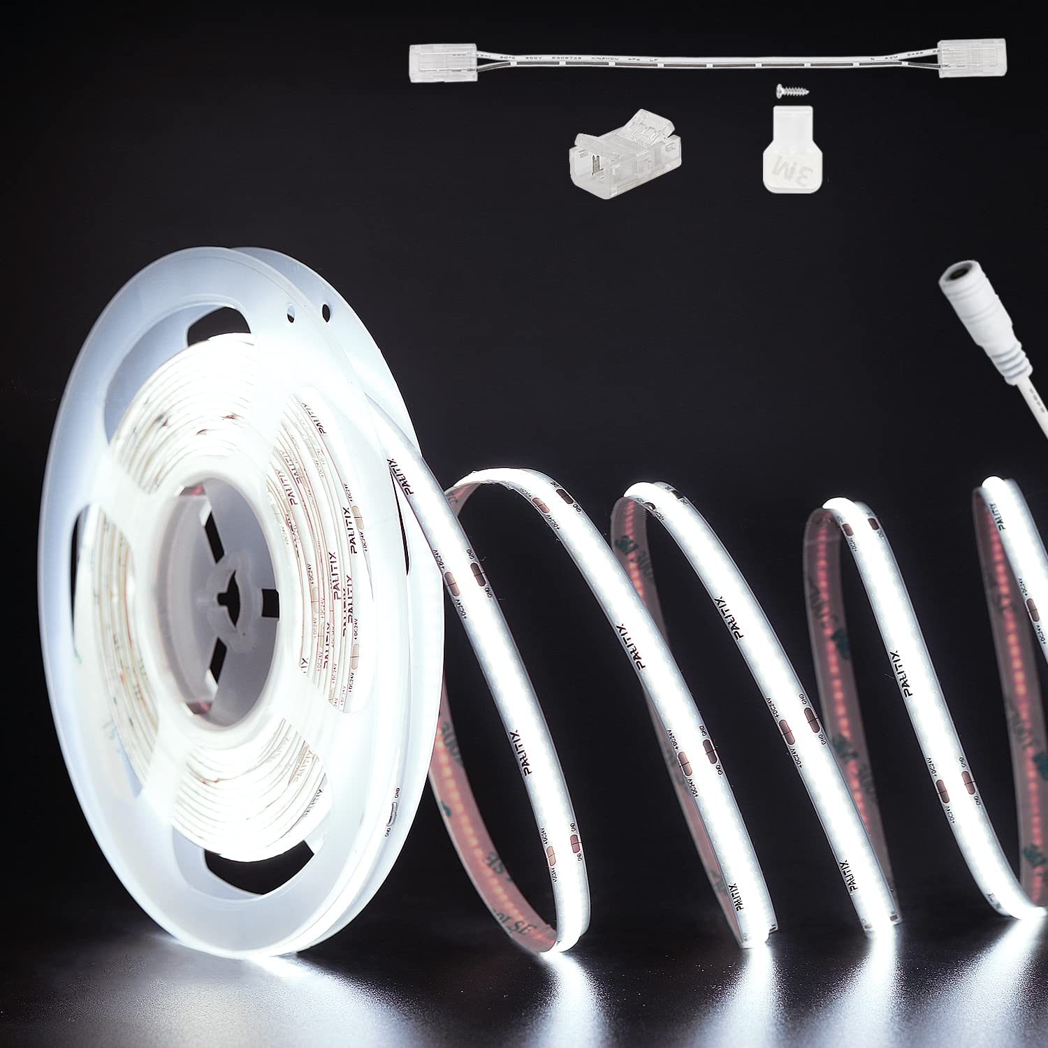 PAUTIX 24V COB LED Strip Lights,32.8ft/10m 6000K, 5040LEDs