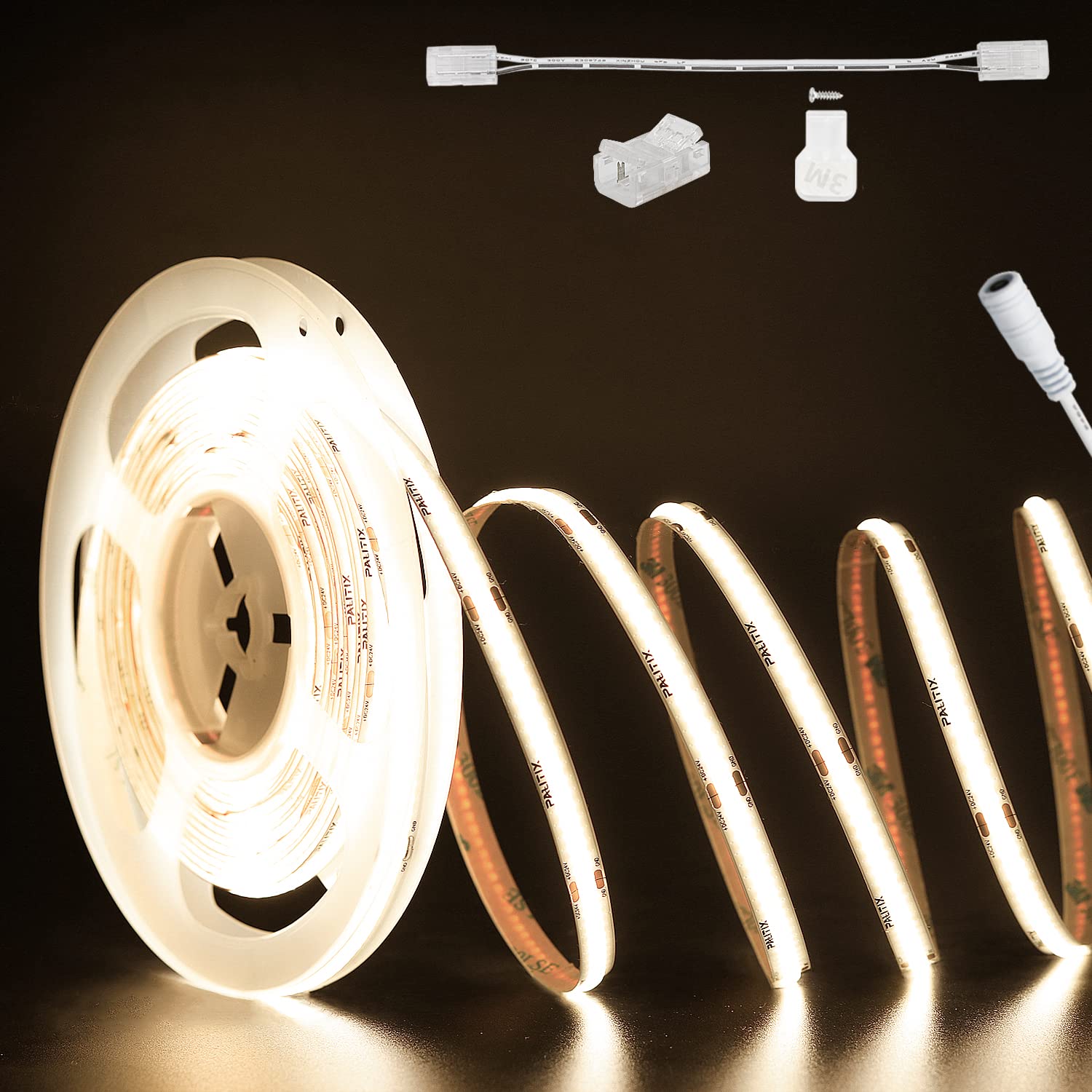 PAUTIX 24V COB LED Strip Lights,32.8ft/10m 4000K