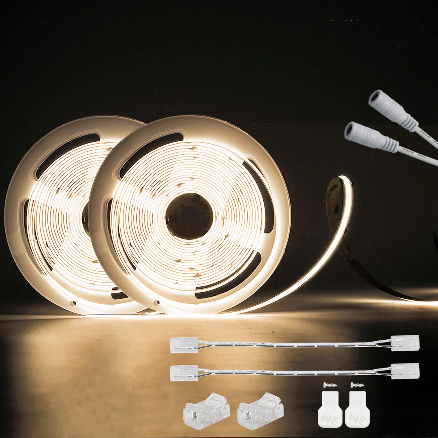 PAUTIX 24V COB LED Strip Lights ,48ft/15m,4000K