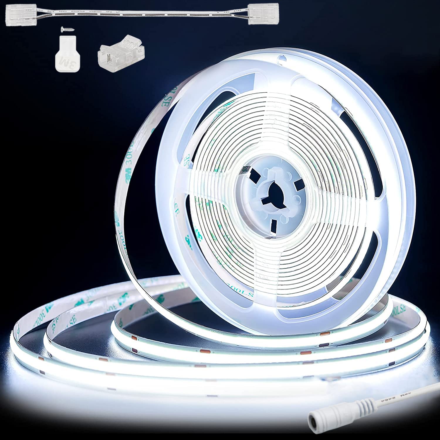 PAUTIX 24V COB LED Strip Lights,24ft/7.5m 6000K