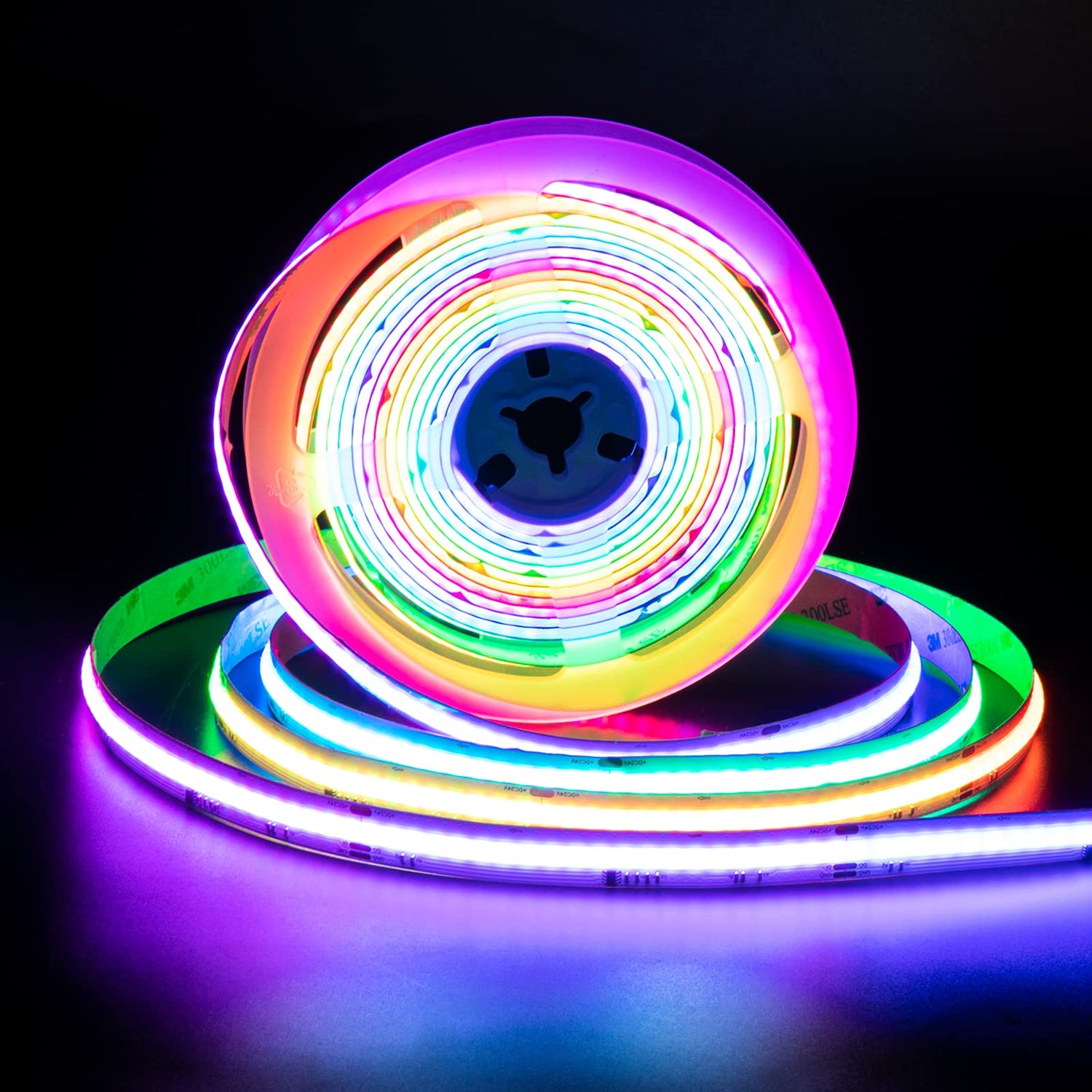 PAUTIX 24V RGB Smart IC COB LED Strip Lights,24ft/7.5m Addressable