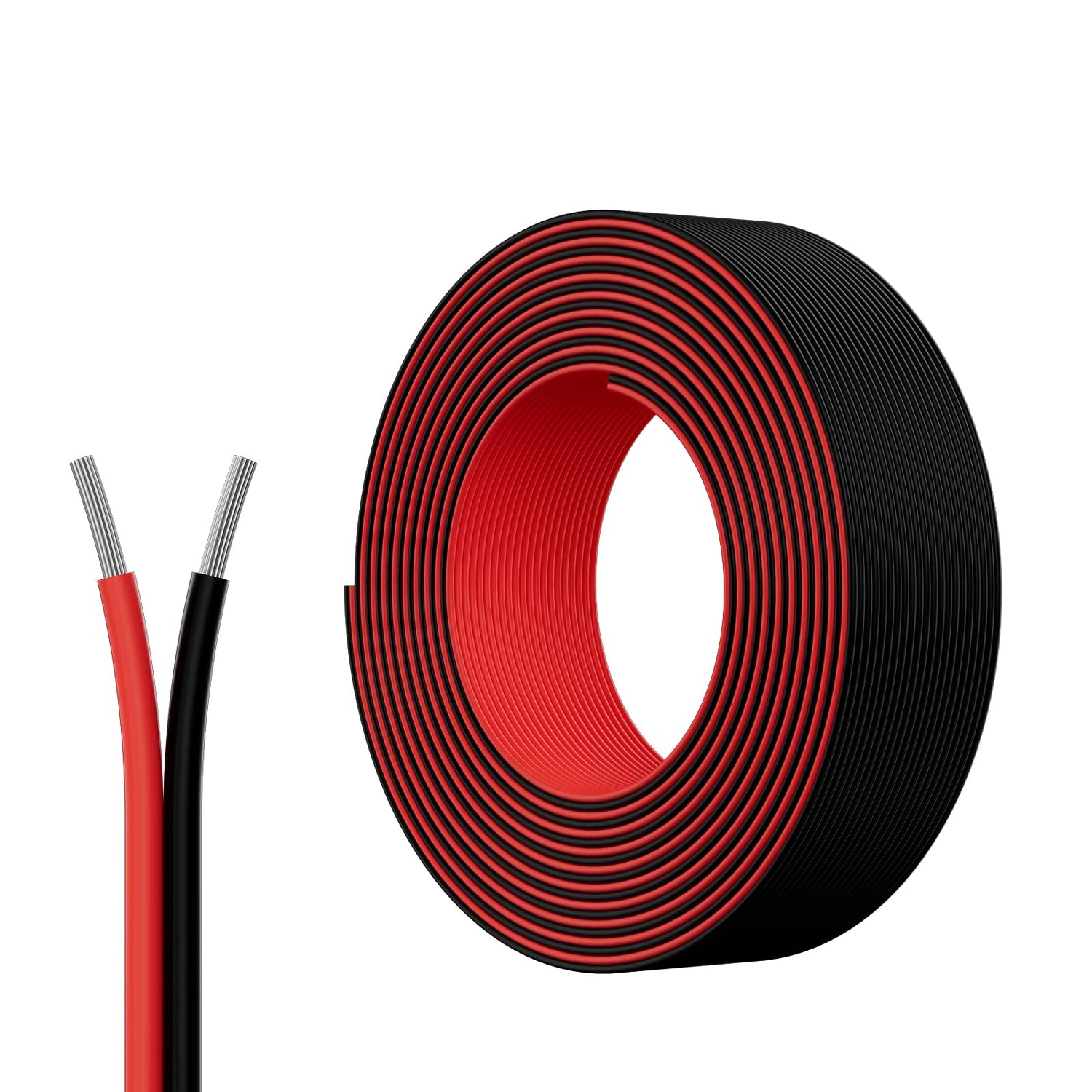 PAUTIX 65.6ft/20M Extension Cable Wire Cord,22AWG 2-pin Wire Cord for Single Color LED Strip Lights