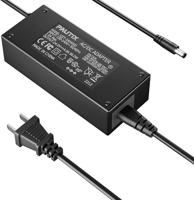 PAUTIX 24V DC Power Supply Adapter 24Volt 4A 96W