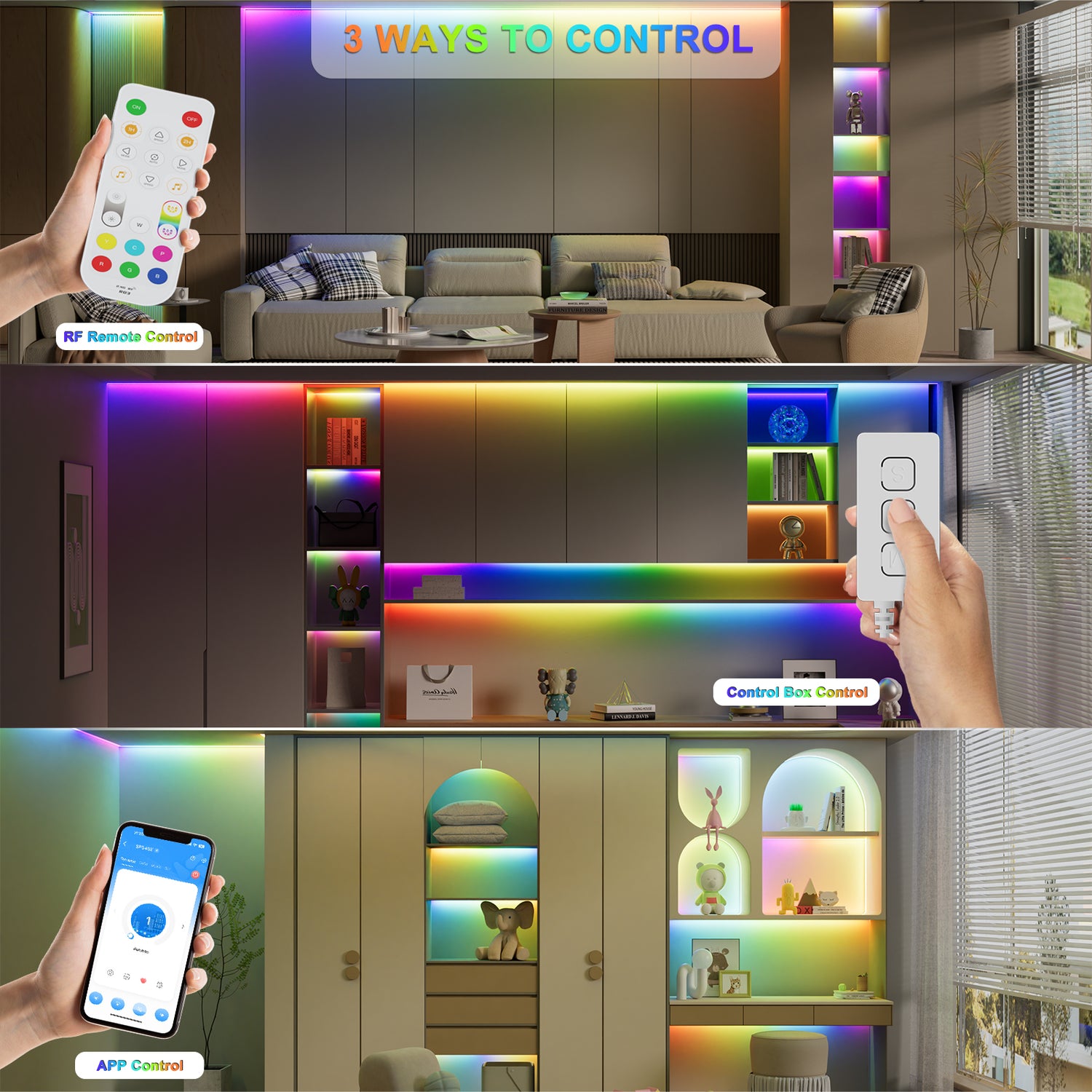 PAUTIX Wi-Fi+Bluetooth Music Pixel LED Smart Controller Kit SP548E,Work with Alexa/Google Assistant